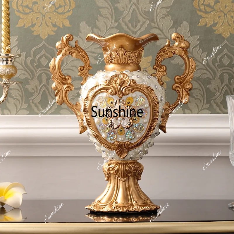 Resin Art Gift For Wedding - Europejskie luksusowe wazonowe ozdoby z żywicy,