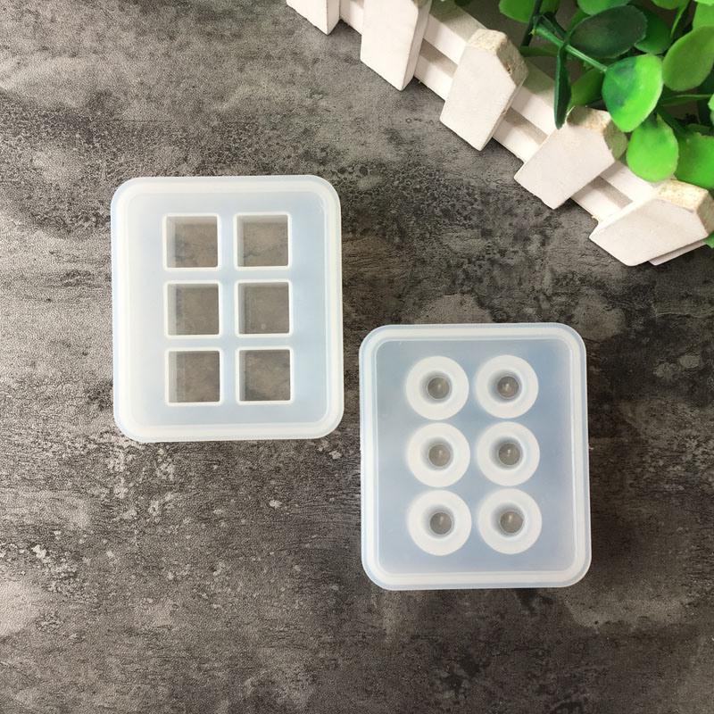 Resin Art Letters - Formy silikonowe 16mm Cube koraliki 6