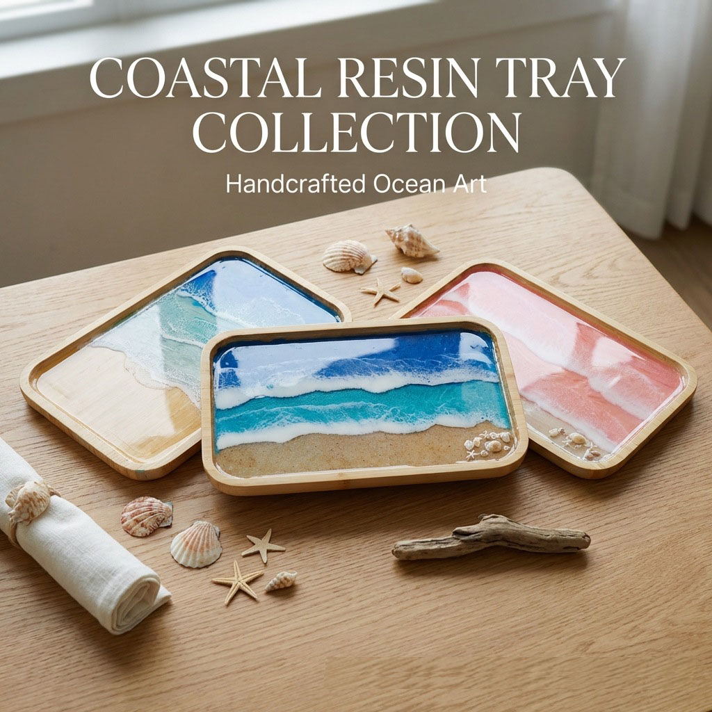 Resin Art Kitchen - Taca dekoracyjna z żywicy epoksydowej w