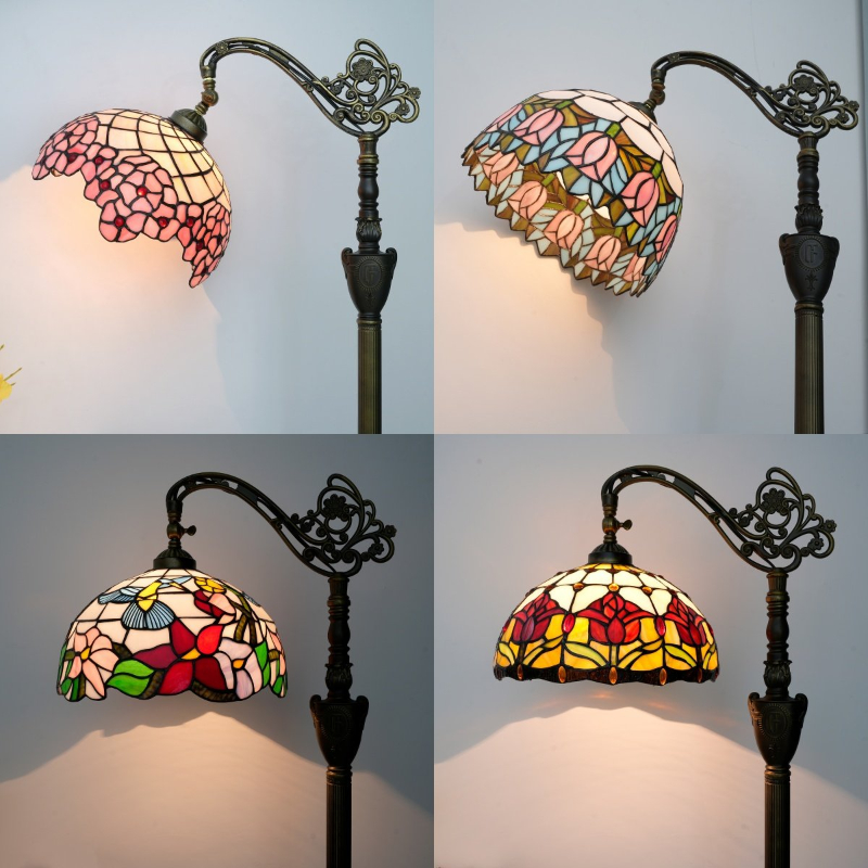 Resin Art Stand - Lampy podłogowe Tiffany Kwiaty Sztuka Dekoracja