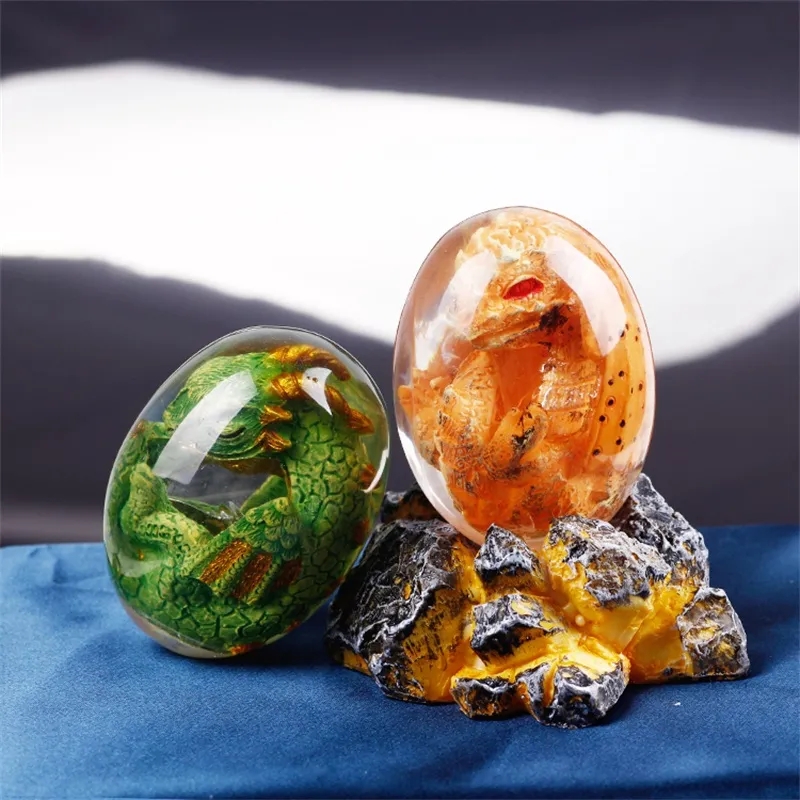 Statuetka jaja smoka z lawy z  – Resin Art Stand recenzja i cena