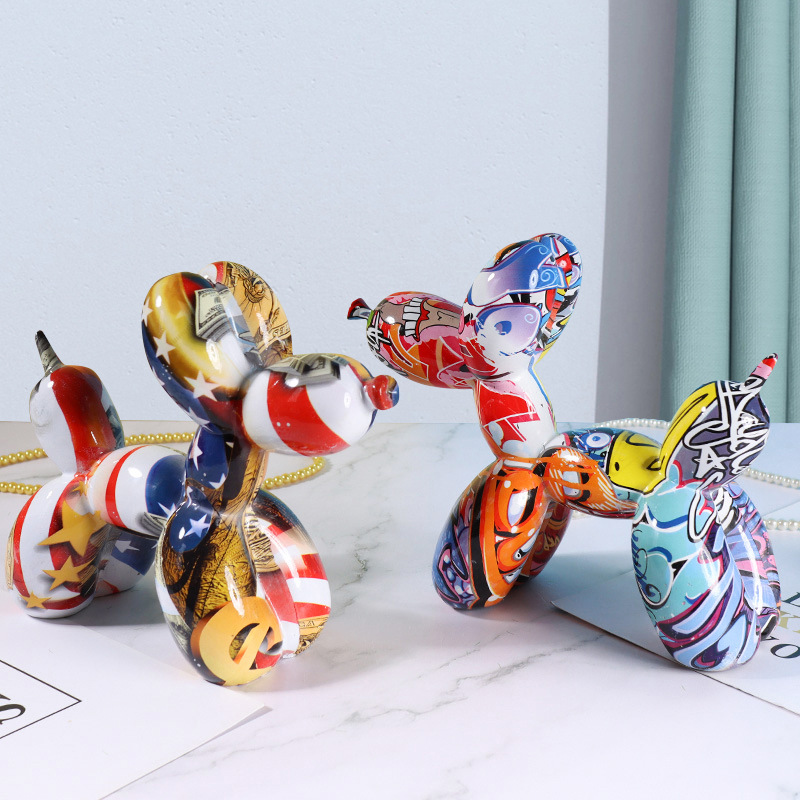 Fantazyjna rzeźba psa balonowe – Resin Art Stand recenzja i cena
