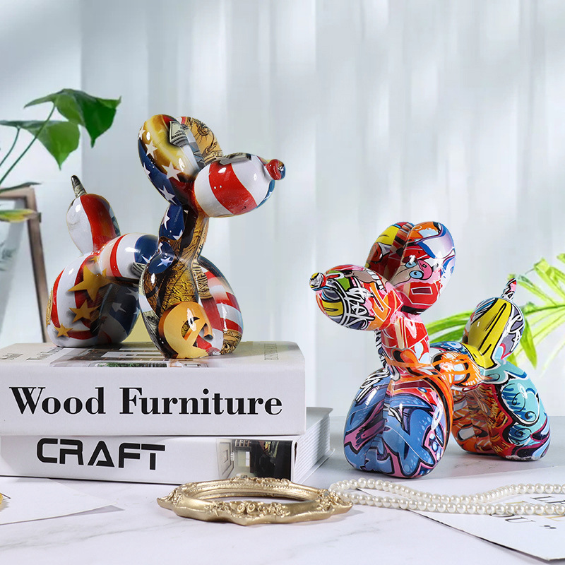 Fantazyjna rzeźba psa balonowe – Resin Art Stand recenzja i cena