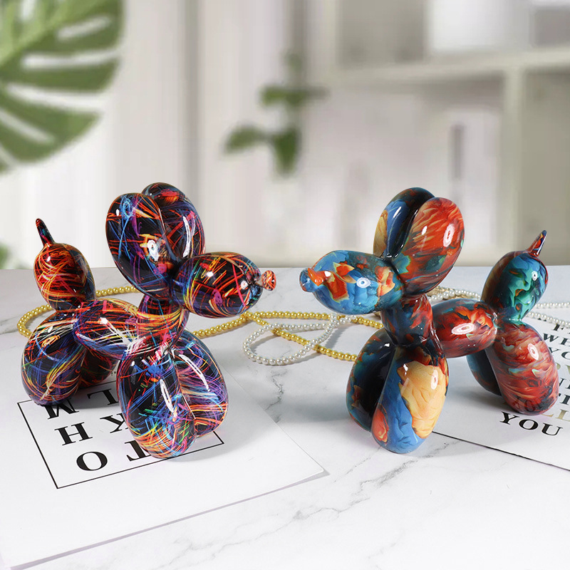 Fantazyjna rzeźba psa balonowe – Resin Art Stand recenzja i cena