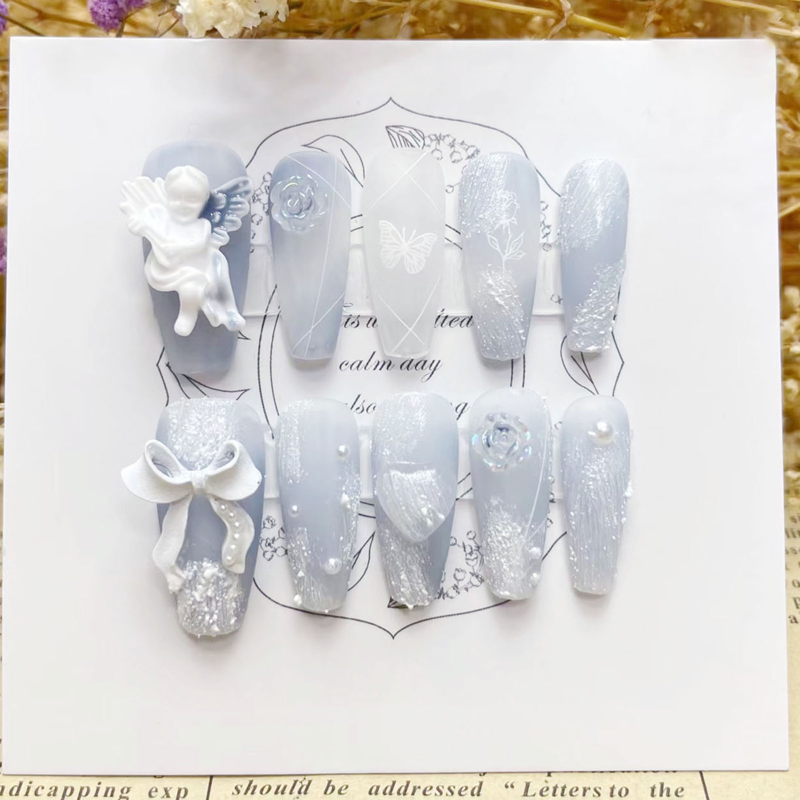 3D tynk anioł sztuczne paznokc – Resin Art Flowers recenzja i cena