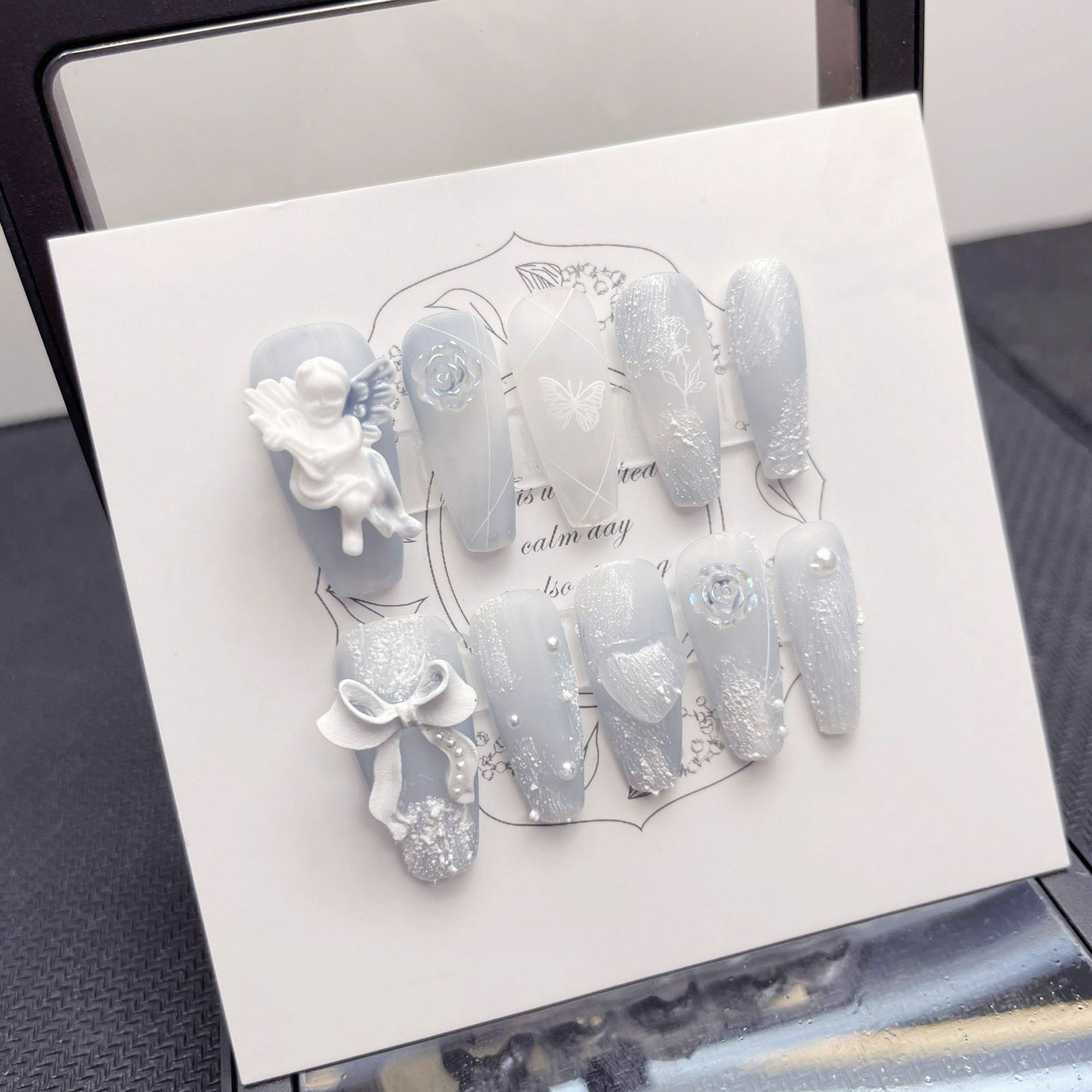 3D tynk anioł sztuczne paznokc – Resin Art Flowers recenzja i cena