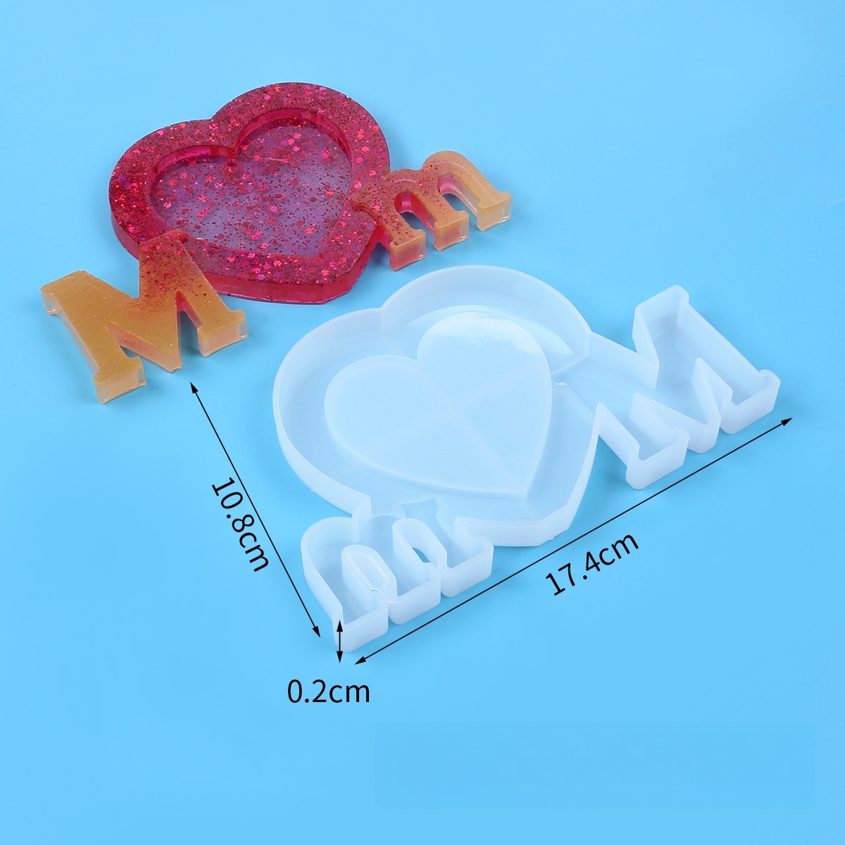 Forma silikonowa do żywicy epo – Resin Art Letters recenzja i cena