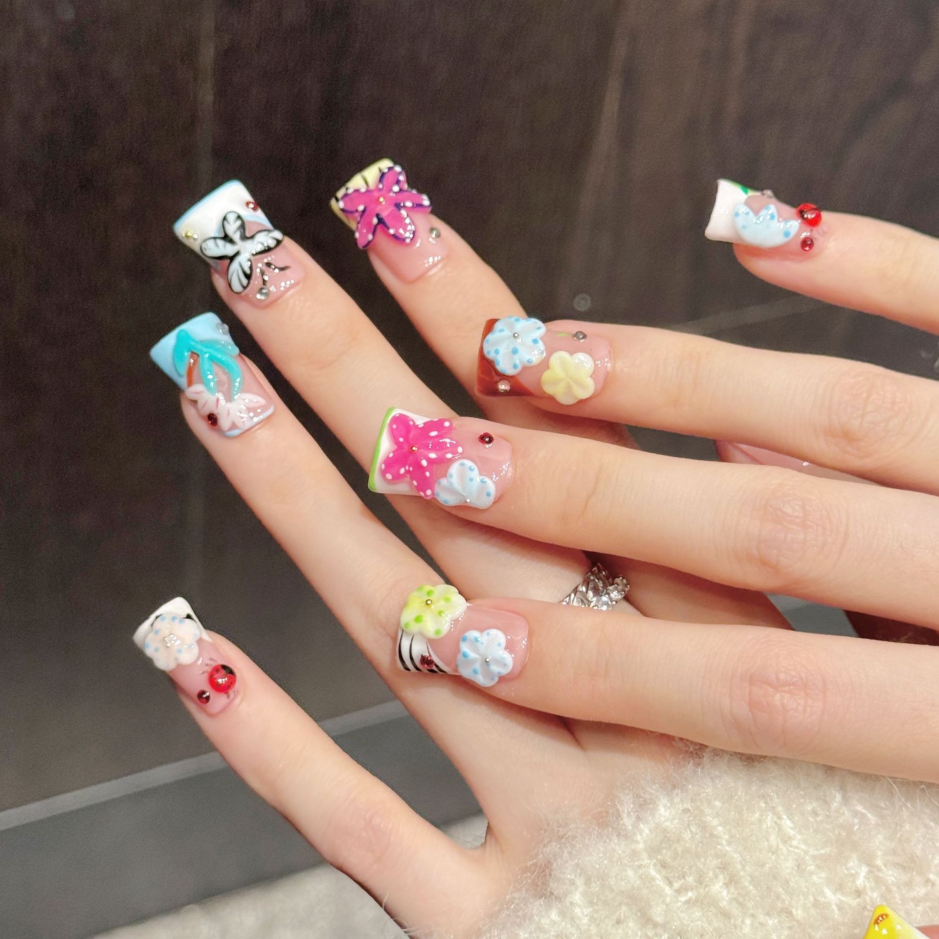 10 SZT. Ręcznie Robione Paznok – Resin Art Flowers recenzja i cena