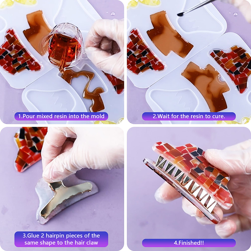 Spinki do włosów silikonowe fo – Resin Art Letters recenzja i cena