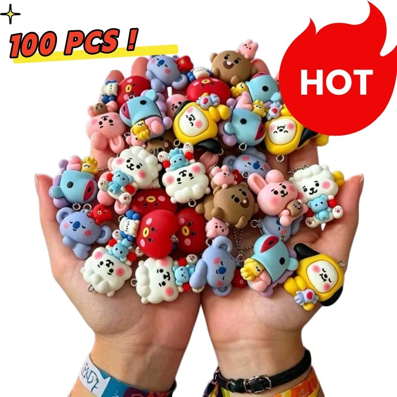 7 szt. BT21 Żywiczne Charmsy z – Resin Art Supplies recenzja i cena
