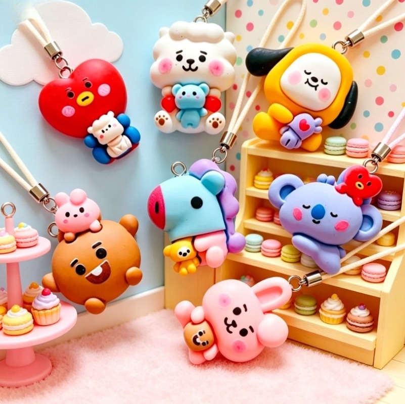 7 szt. BT21 Żywiczne Charmsy z – Resin Art Supplies recenzja i cena