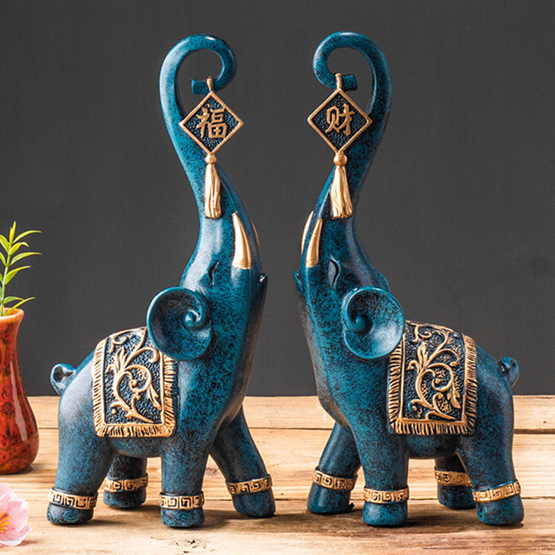 Para chińskich figurek słoni n – Resin Art Gift For Wedding recenzja i cena