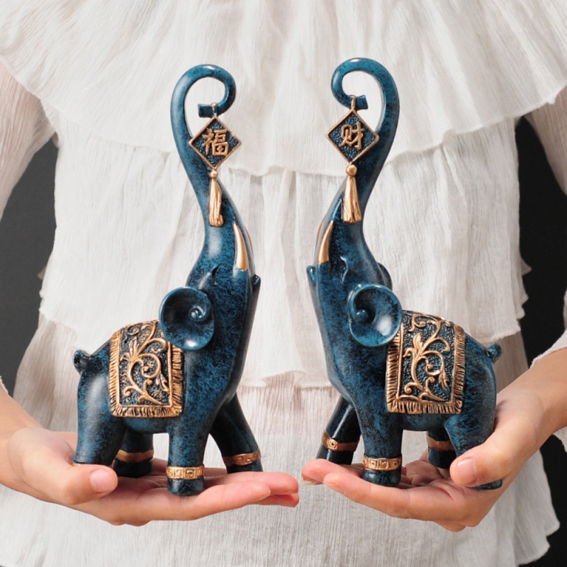 Para chińskich figurek słoni n – Resin Art Gift For Wedding recenzja i cena