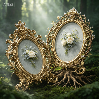 Retro Złota Owalna Ramka na Zd – Resin Art Gift For Wedding recenzja i cena