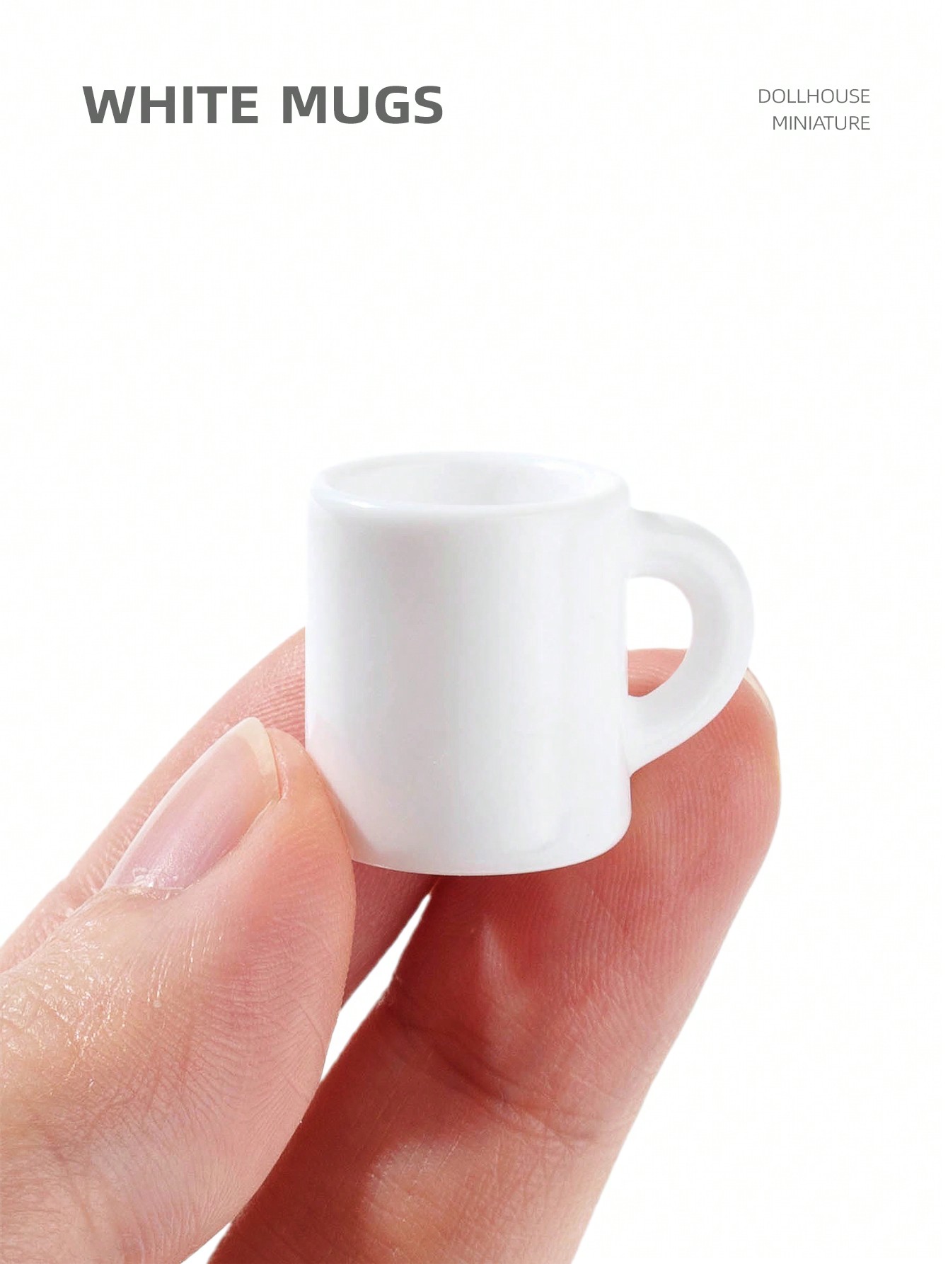 10 szt. Miniaturowe białe kubk – Resin Art Kitchen recenzja i cena